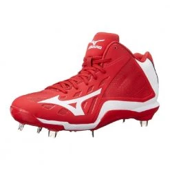 Mizuno Heist IQ Mid Cleat Red/White