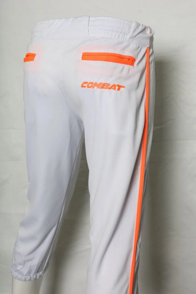 Combat Pride Fastpitch Pant White/Orange 3 Combat Pride Fastpitch Pant White/Orange